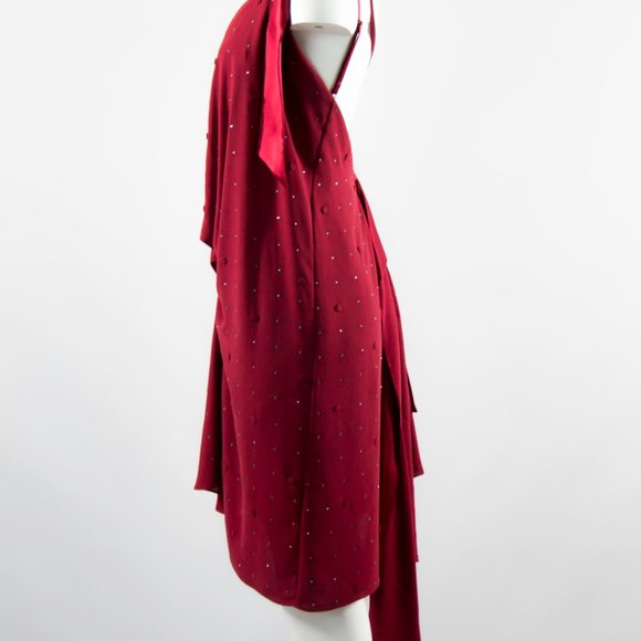 BCBG MAX AZRIA 700$ Red Asymmetrical Dress Formal Party New Small - Picture 6 of 6